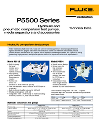 Thumbnail of document Data Sheet - P5515 Hydraulic Comparison Test Pump